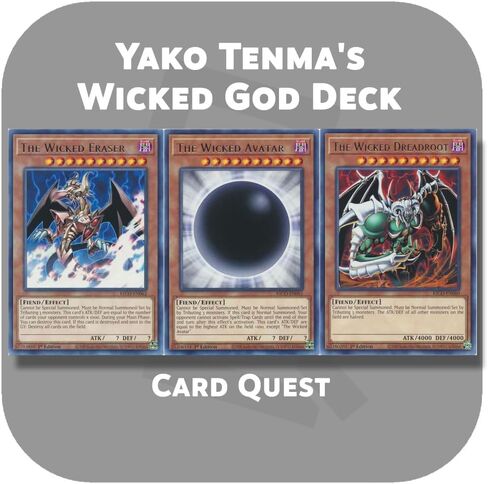 Complete Custom Deck for Yu-Gi-Oh! R - Yako Tenma's Wicked God Deck in Saudi Arabia