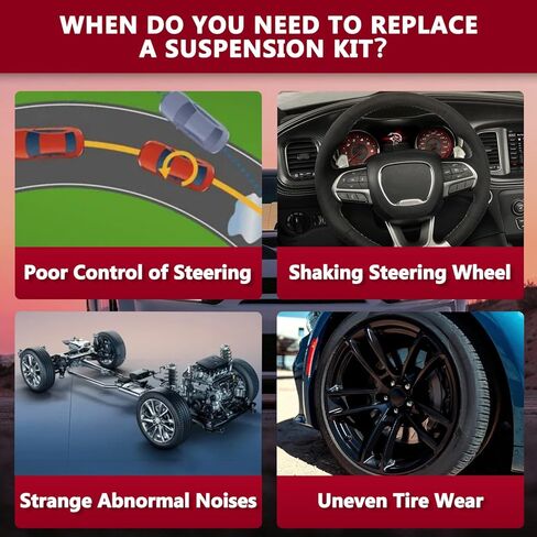 قطعتان من ذراع التحكم السفلي الأيمن والأيسر مع استبدال مفصل كروي لـ 2012-2022 كرايسلر 300، 2017-2022 دودج تشالنجر، 2013-2022 دودج تشارجر AWD in Kuwait