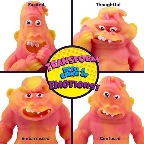 ORB Funkee Monkee Squishy Monkey Mega Hunkee 3 Pack - Stretchy Hunky Funky Monkey Squishy Toys - Squishy Gorilla, Splat Monkey Stress Toys - Funny Collectible Fidget Toys and Gifts for Kids and Adults in Saudi Arabia