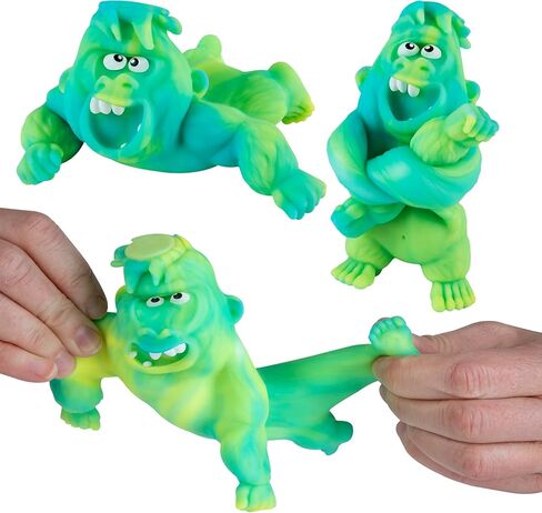 ORB Funkee Monkee Squishy Monkey Mega Hunkee 3 Pack - Stretchy Hunky Funky Monkey Squishy Toys - Squishy Gorilla, Splat Monkey Stress Toys - Funny Collectible Fidget Toys and Gifts for Kids and Adults in Saudi Arabia