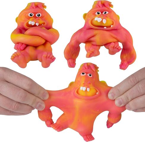 ORB Funkee Monkee Squishy Monkey Mega Hunkee 3 Pack - Stretchy Hunky Funky Monkey Squishy Toys - Squishy Gorilla, Splat Monkey Stress Toys - Funny Collectible Fidget Toys and Gifts for Kids and Adults in Saudi Arabia