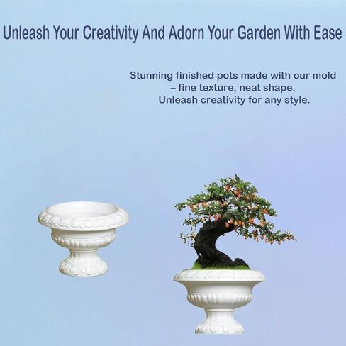 Concrete Planter Molds, Cement Planter Moulds for Indoor and Outdoor Garden Use (20CM) in Saudi Arabia