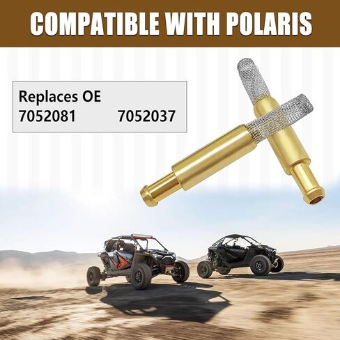 7052037 7052081 شاشة شبكية لمرشح الوقود داخل الخزان مقاس 1/4 بوصة تناسب Polaris Trail، Bearcat 2000 440، Arctic Cat Z 370 440 570، ZR 440 500، Sabercat 500 600 2004، مصفاة خزان الغاز عربات الثلوج قطعتان in Saudi Arabia