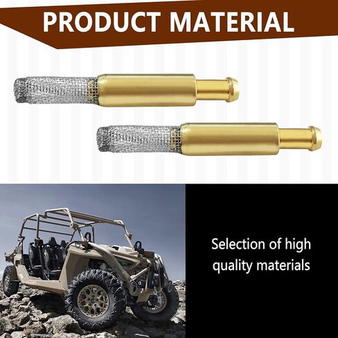 7052037 7052081 شاشة شبكية لمرشح الوقود داخل الخزان مقاس 1/4 بوصة تناسب Polaris Trail، Bearcat 2000 440، Arctic Cat Z 370 440 570، ZR 440 500، Sabercat 500 600 2004، مصفاة خزان الغاز عربات الثلوج قطعتان in Saudi Arabia