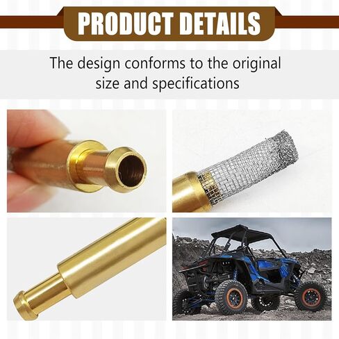 7052037 7052081 شاشة شبكية لمرشح الوقود داخل الخزان مقاس 1/4 بوصة تناسب Polaris Trail، Bearcat 2000 440، Arctic Cat Z 370 440 570، ZR 440 500، Sabercat 500 600 2004، مصفاة خزان الغاز عربات الثلوج قطعتان in Saudi Arabia