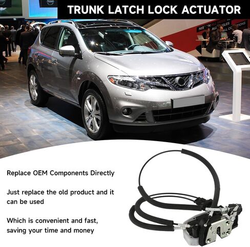 Front Right Passenger Side Power Door Lock Actuator Motor with Cable - Compatible for Nissan Murano 2009-2014 - Replace Part 805001AA0A in Saudi Arabia