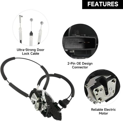 Front Right Passenger Side Power Door Lock Actuator Motor with Cable - Compatible for Nissan Murano 2009-2014 - Replace Part 805001AA0A in Saudi Arabia