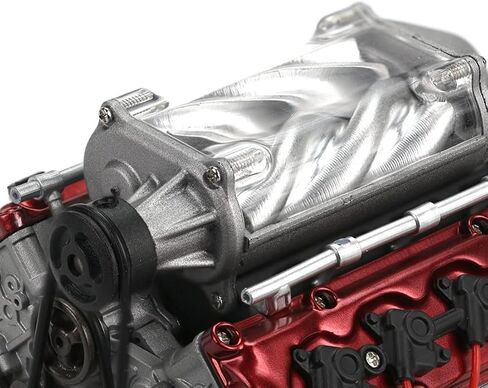 MAD Cison Mini V8 Engine Kit That Runs - Small Engine Building Kit for Adults, Suit for RC Cars AX90104 SCX10 Capra VS4-10 Pro/Ultra, Simulation Toy (With Supercharger) in Saudi Arabia