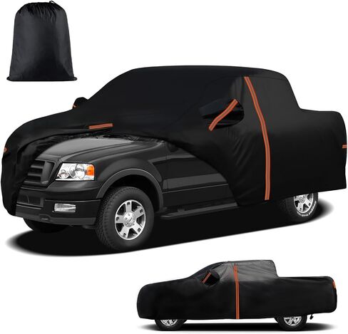 Waterproof Truck Cover Custom Fit for Ford F-150 1997–2025, All-Weather Outdoor Pickup Cover with Zipper Door & Windproof Straps – Fits Trucks up to 242" with 5.5ft, 6.5ft & 8ft Beds in Saudi Arabia