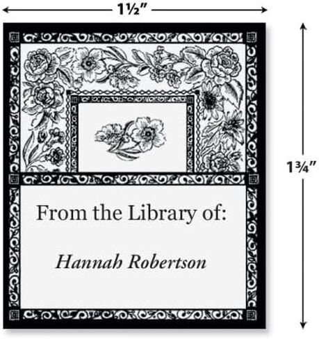 لوحات كتب مخصصة ذات طابع أثري - مجموعة مكونة من 36 قطعة، مقاس 3 × 3 ⅝ بوصة، ملصقات كتب ذاتية اللصق مخصصة، من Colourful Images in Saudi Arabia