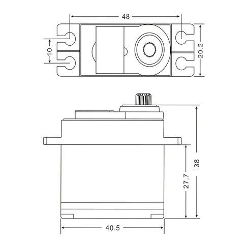 4-Piece JX PDI-4806HB PS-4806HB Plastic Gear Digital/Analog Servo(PS-4806HB 4PCS) in Saudi Arabia