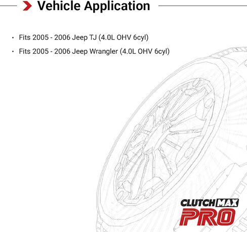 طقم القابض الرياضي CMP المرحلة 2 مع دولاب الموازنة يناسب جيب 2005-2006 TJ Wrangler 4.0L OHV 6cyl in Saudi Arabia