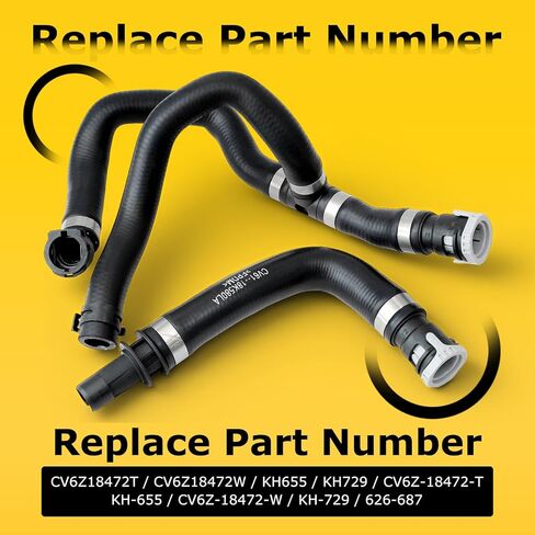 CV6Z-18472-T CV6Z-18472-W Inlet & Outlet HVAC Heater Hose Kit Replacement for Ford Escape 2013 2014 2015 2016 2017 2018 2019 for Lincoln MKC 2017 2018 2019, Replace KH-655 Water Heater Hose in Saudi Arabia