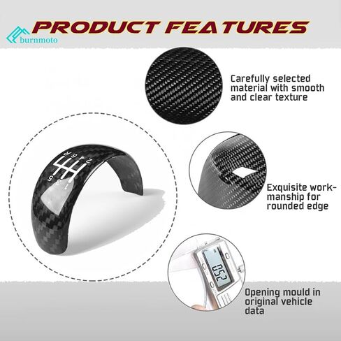Upgrade Carbon Fiber Compatible with Nissan 370Z 2009-2018 Gear Shifting knob Cover 1Pcs in Saudi Arabia