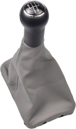 5 Speed Gear Stick Shift Knob Leather Boot for VW Beetle 1998 1999 2000 2001 2002 2003 2004 2005 2006 2007 2008 2009 2010 (Black) in Kuwait