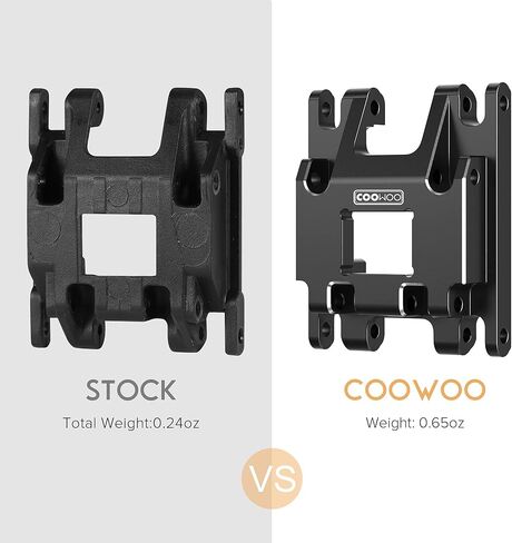 COOWOO RC Transmission Mount, Skid Plate Transmission Mount Upgrade Part for 1/18 TRX-4M RC Crawler Cars, Enhanced Durability and Stability, Made of Aluminum Alloy, Blue in Saudi Arabia