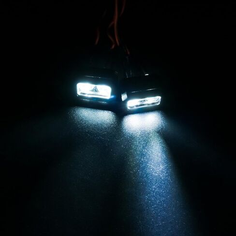أضواء الزاحف RC LED المصباح الأمامي 18 مم أجزاء ترقية لـ 1/10 محوري SCX10 90046 TRX4 TRX6 Wraith Redcat Gen8 RC ملحقات السيارة الزاحفة (أبيض) in Kuwait