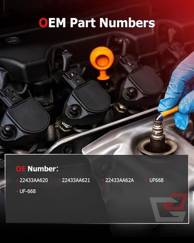 حزم ملف الإشعال وشمعات الإشعال إيريديوم تناسب 2010-2012 لسوبارو أوتباك 2010-2012 لسوبارو ليجاسي، مجموعة من 4، 22433AA621 22433AA620 in Saudi Arabia