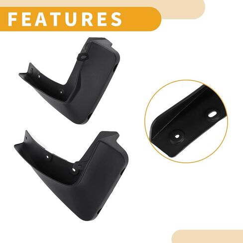 Mud Flap Splash Guard - Car Front & Rear Side Mud Guards - for BMW X1 E84 F48 2016-2022 Plastic Black with Mount Accessories - 1 Set in Saudi Arabia