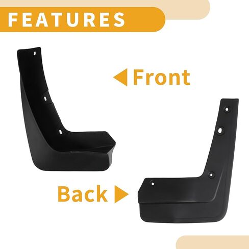 Mud Flap Splash Guard - Car Front & Rear Side Mud Guards - for BMW X1 E84 F48 2016-2022 Plastic Black with Mount Accessories - 1 Set in Saudi Arabia