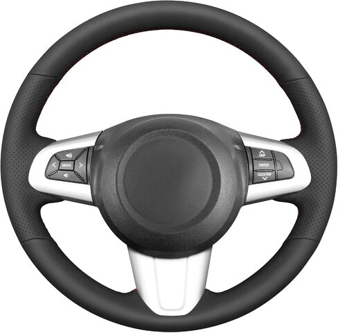 MEWANT Hand Sewn Steering Wheel Cover Wrap for Toyota Santo Steering Wheel Accessories for Toyota Car Steering Wheel Accessories in Saudi Arabia
