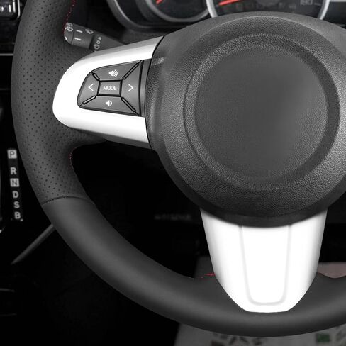 MEWANT Hand Sewn Steering Wheel Cover Wrap for Toyota Santo Steering Wheel Accessories for Toyota Car Steering Wheel Accessories in Saudi Arabia