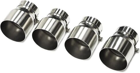 4 Pcs Lot Stainless Steel Exhaust Tips Compatible For BMW F87 M2 F80 M3 F82 F83 M4 Direct Plug Exhaust Tip Muffler Tip Tailpipe Nozzle(Rear Bumper B) in Saudi Arabia
