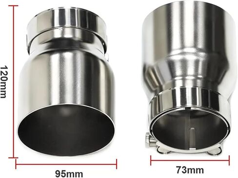 4 Pcs Lot Stainless Steel Exhaust Tips Compatible For BMW F87 M2 F80 M3 F82 F83 M4 Direct Plug Exhaust Tip Muffler Tip Tailpipe Nozzle(Rear Bumper B) in Saudi Arabia
