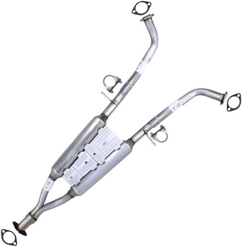 Northeastern Exhaust | Stainless Steel Exhaust Resonator Pipe Compatible for Infiniti M37 2011-2013 3.7L - Includes Gaskets and Clamps | Automotive Replacement Part in Saudi Arabia
