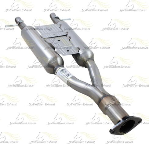 Northeastern Exhaust | Stainless Steel Exhaust Resonator Pipe Compatible for Infiniti M37 2011-2013 3.7L - Includes Gaskets and Clamps | Automotive Replacement Part in Saudi Arabia