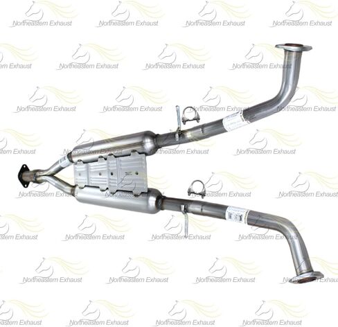 Northeastern Exhaust | Stainless Steel Exhaust Resonator Pipe Compatible for Infiniti M37 2011-2013 3.7L - Includes Gaskets and Clamps | Automotive Replacement Part in Saudi Arabia