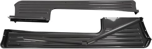 KUAFU Running Board Pair Compatible with 1953-1956 Ford F100 2-Door Pickup Truck Short Bed Step Board Powder Coated Black Steel Left+Right in Saudi Arabia