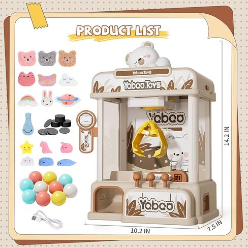 Claw Machine for Kids, Unicorns Toy Claw Machine Large, Mini Arcade Claws Machine with Prizes Toys Refill Inside, Kids Vending Game Machine, Party Prize Candy Dispenser, Easter Gift for Girls Boys in Kuwait