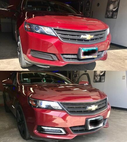 مصابيح الضباب LED DRL متوافقة مع Chevy Impala 2014-2020 (ليست لنماذج 14-16 Impala المحدودة) مجموعة أسلاك مجموعة مصابيح الضباب والتبديل متضمن زوج واحد (عدسة شفافة) in Saudi Arabia