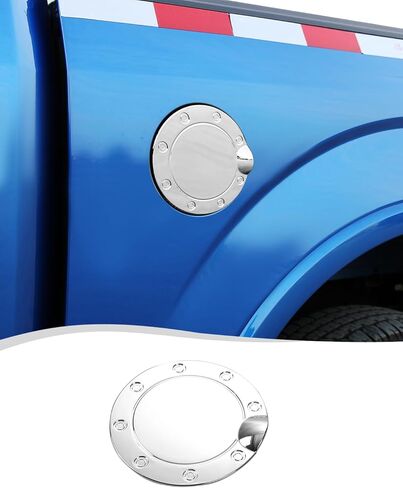 Voodonala Gas Tank Cap Cover Fuel Door Trim Compatible with Ford F150 Accessories 2015-2020, Black in Saudi Arabia