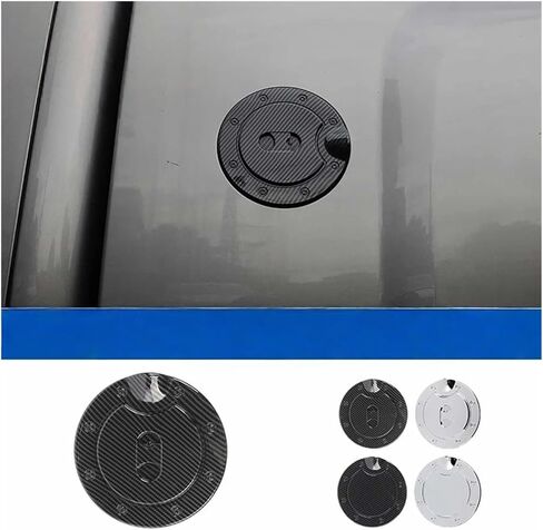 Car Fuel Tank Cap Decoration Cover Compatible For Chevrolet Silverado Compatible For GMC Sierra 2007 2008 2009 2010 2011 2012 2013(Style 3) in Saudi Arabia