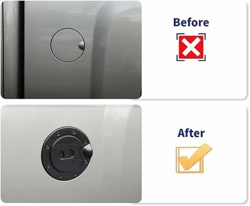Car Fuel Tank Cap Decoration Cover Compatible For Chevrolet Silverado Compatible For GMC Sierra 2007 2008 2009 2010 2011 2012 2013(Style 3) in Saudi Arabia