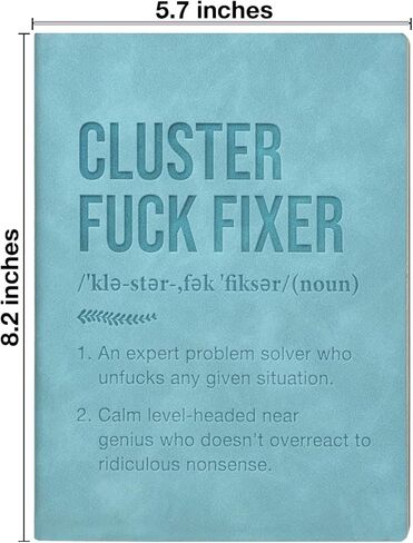 Funny Journal Notebook Gifts for Boss, Thank You Gifts for Coworkers Manager Mentor Leader, Cluster Fixer Definition Writing Notebook in Saudi Arabia