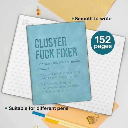Funny Journal Notebook Gifts for Boss, Thank You Gifts for Coworkers Manager Mentor Leader, Cluster Fixer Definition Writing Notebook in Saudi Arabia