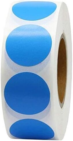 Rolls Kraft Paper Round Self-Adhesive Label Paper Item Classification Name Stickers Personalized Labels，500 Pieces 25mm Diameter Strong Adhesive Label Stickers for Sealing, Organizing & Marking in Saudi Arabia
