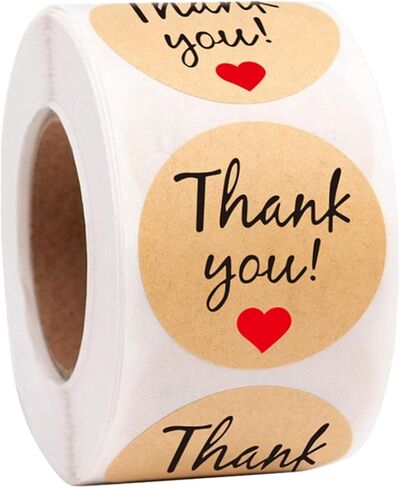 Rolls Kraft Paper Round Self-Adhesive Label Paper Item Classification Name Stickers Personalized Labels，500 Pieces 25mm Diameter Strong Adhesive Label Stickers for Sealing, Organizing & Marking in Saudi Arabia