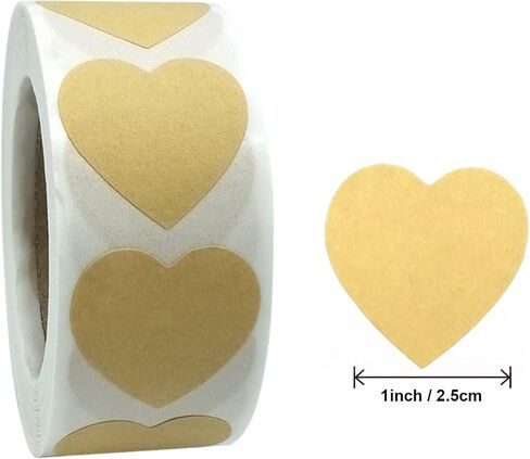 Rolls Kraft Paper Round Self-Adhesive Label Paper Item Classification Name Stickers Personalized Labels，500 Pieces 25mm Diameter Strong Adhesive Label Stickers for Sealing, Organizing & Marking in Saudi Arabia