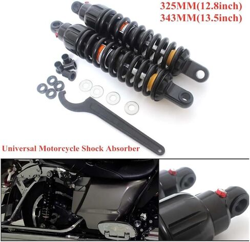 325mm 343mm Shock Absorber Suspension Protection Moto Rear Shocker Absorbers Fit For H-rley H-nda Ymh Motorcycle Accessory(325MM) in Kuwait