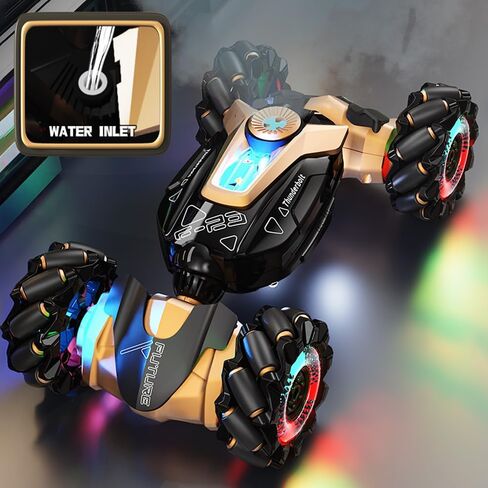 RC Stunt Car with Lights & Music for Kids, 2.4GHz Remote Control Car, 360° Rotation Off-Road Toy Car, Christmas Holiday Toys for Teens in Saudi Arabia