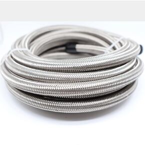 -6 AN AN6 Stainless Steel Braided Fuel Line Hose 8.3mm (5/16") - Price for 10FT in Saudi Arabia