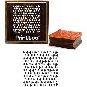 ختم خشبي من Printtoo، ختم مطاطي مربع بنمط حمار وحشي، طوابع نسيجية حرفية، ختم حجز خردة، ختم مطاطي للحرف اليدوية ذاتية الصنع in Kuwait