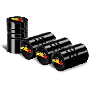 أغطية جذعية صمام الإطارات لدودج، أغطية جذعية للإطارات ذات خطوط بيضاء معدنية للسيارات والشاحنات والشاحنات وسيارات الدفع الرباعي والدراجات، 4 عبوات من أغطية ساق صمام السيارة وغطاء هوائي للإطارات مناسب لدودج in Kuwait