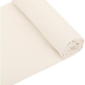 61 بوصة × 36 بوصة (1 ياردة) نسيج قماش قطني، قماش قطني طبيعي للرسم والخياطة وصنع الحقائب والفنون والحرف اليدوية (7 أونصة) in Kuwait