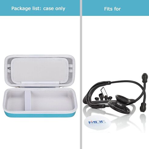 Hard Stethoscope Case for 3M Littmann Classic III/Lightweight II S.E. /Cardiology IV Diagnostic/MDF Acoustica Deluxe Stethoscopes, Case Only (Blue) in Saudi Arabia