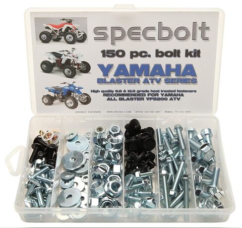 Specbolt Fasteners Brand Bolt Kit: fits Blaster YFS200 Model Series ATV 1988-present (150 pc) in Saudi Arabia